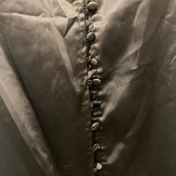 Satin button up slip dress - Picture 2 of 2